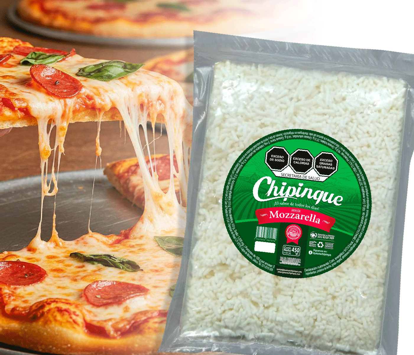 Queso Rallado Mozzarella
